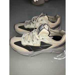 Roberto Cavalli Sports Size 7.5 Sneakers Lace Up Shoes White New Store Model